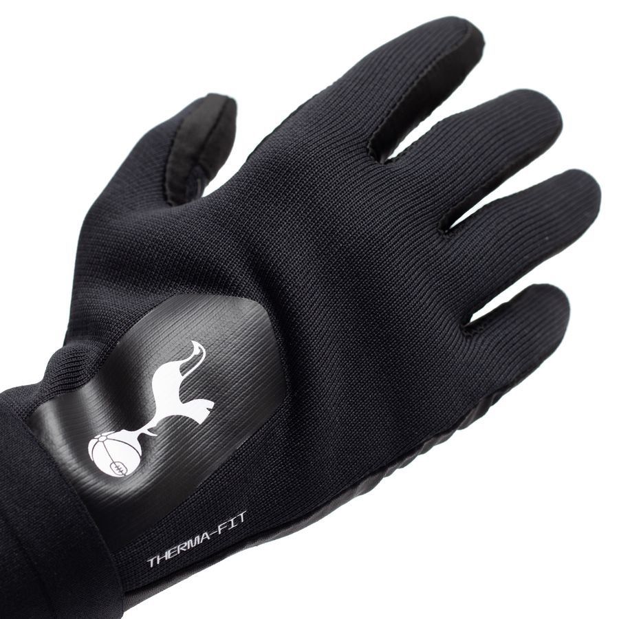 Tottenham Player Gloves Academy Therma-FIT - Black Kids-SoccerKits Hub | Buy Soccer Jerseys Online